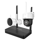 Hikvision  - 4MP Wi-Fi Security Camera Kit with NVS Storage, Smart Hybrid Light Technology, 2.8mm Fixed Lens, Two-Way Audio, Dual MicroSD Slot, IP66, White