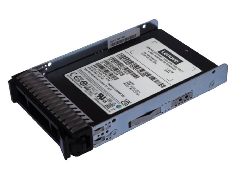 4XB7A90873 Lenovo ThinkSystem 480GB SATA 2.5" v2 Solid State Drive-Front View