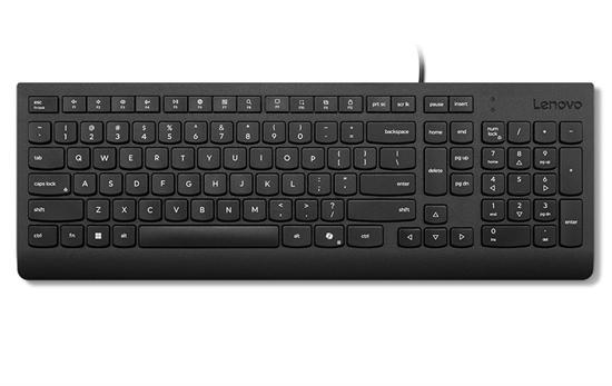 4Y41R64657 - Negro - Teclado Esencial con Cable - Vista Frontal
