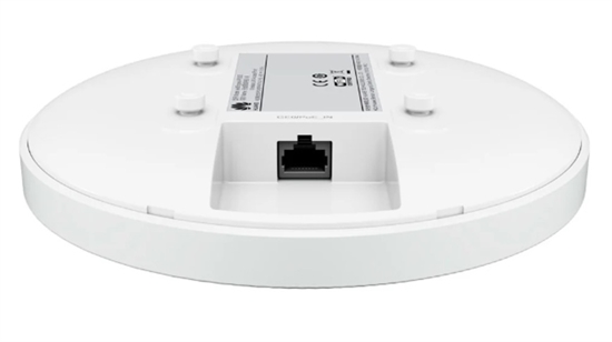 50087148 Blanco-Punto de Acceso para Interiores Wi-Fi 6-Vista Posterior Angulada