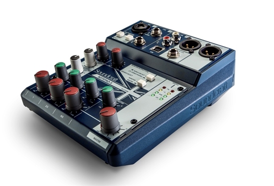 5085980US Small-Format Analog Mixing Console with USB IO - Diagonal View