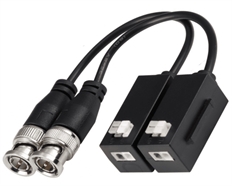 Dahua Technology  - Transceptor de Video Balun Pasivo de 1 Canal con Cable Flexible, 4K/8MP, HDCVI/TVI/AHD/CVBS, Conexión de Terminal a Presión, Negro