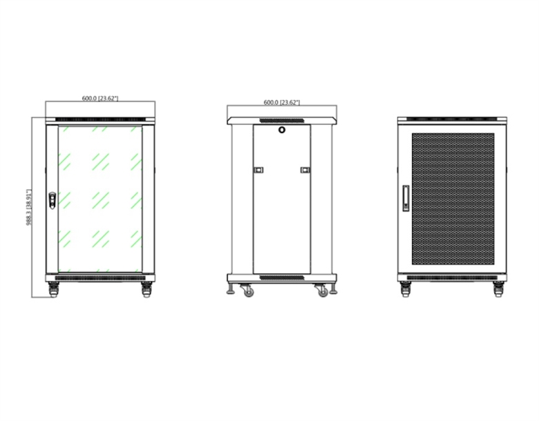 52047486 18U Server Rack Cabinet DH-PFC200D-18U6D-Features