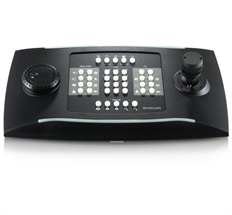 Avigilon  - Teclado Profesional con Joystick de 3 Ejes para Control de Cámaras PTZ, Estación de Monitoreo de Videovigilancia por USB, Diseño Ambidextro, Negro