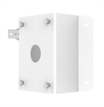 Uniview  - Heavy-Duty Corner Mounting Bracket for PTZ Dome Cameras, High-Strength Steel, Weatherproof for Indoor and Outdoor, Wall Corner Installation, White