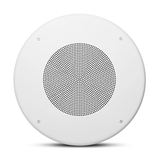 JBL CSS8018  - Altavoz Comercial de Techo, Transformador de 10W (70V/100V/25V), Driver de 8", Blanco