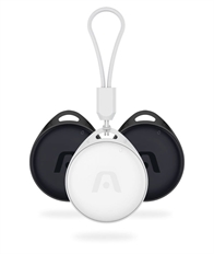 ArgomTech GeoTrack Smart Tag  - Localizador Inalámbrico de Objetos Paquete de 3, Bluetooth 5.0, Soporte para Redes de Google y Apple, IPX5, 2 Negros y 1 Blanco