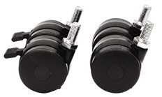 Canovate Group  - Heavy Duty Castor Wheel Set, 600kg Static Load Capacity, Zinc-Plated Steel and ABS Structure, Includes Mounting Bolts, 2.40 kg
