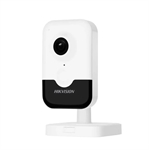 Hikvision  - 2MP Indoor Cube Network Security Camera with Two-Way Audio & Wi-Fi, Powered by AcuSense, 10m IR Light, Up to 512GB MicroSD, WDR, White