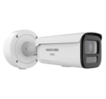 Hikvision  - 8MP Network Bullet Security Camera with Two-Way Audio & 60m Smart Hybrid Light, Motorized Varifocal Lens, AcuSense, PoE, IP67, IK10, NEMA 4X, White