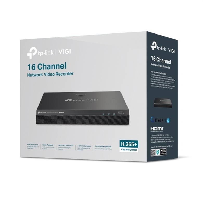 52047486 TP-Link VIGI NVR 16 Canales-Vista caja