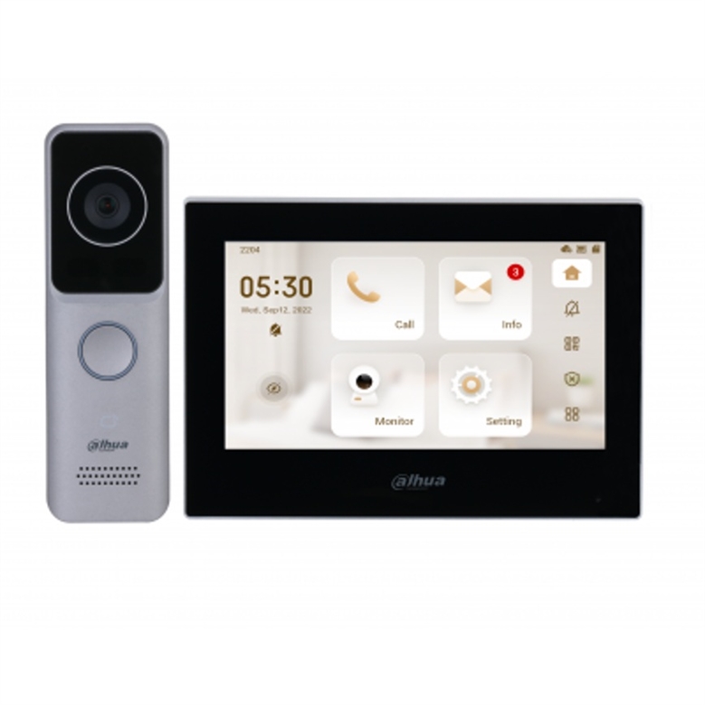 52047486 Wi-Fi IP Video Intercom Kit with 7-Inch Touchscreen Monitor-General View
