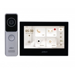 Dahua  - Wi-Fi IP Intercom Kit, 7" Touchscreen Display, 2MP Camera, App Remote Unlock, Auto WDR, Black/Grey