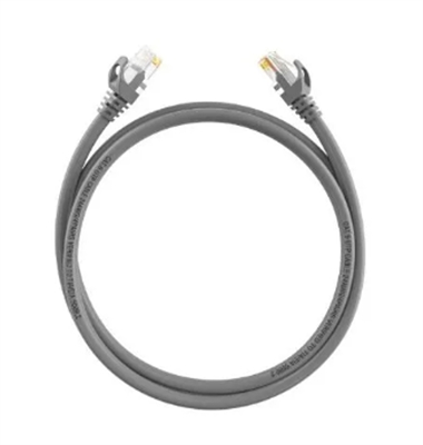 52047487 Cable de Red Patch Cord Cat6 UTP Gris 1m-Vista Frontal 2