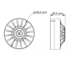 52047487 Detector de Calor Convencional de 2 Hilos HF-CH1-Dimensiones
