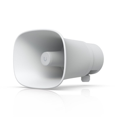 Ubiquiti  - Sistema de Altavoz de Bocina de Audio para Red IP con Nivel de Sonido de 120 dB, Entrada de Alimentación PoE+, Resistencia a la Intemperie IP66, Integración con Protect Alarm Manager, Blanco
