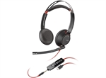 Poly Blackwire 5220 - Headset, Estéreo, Supraaurales, Cableado, USB-C, 3.5mm, 20Hz-20kHz, Negro