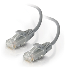 Legrand Ortronics  - Cat6 Network Patch Cord Cable, RJ45 Connectors, 28 AWG Slim Conductor, CM PVC Jacket, Gray, 1.5 Meters