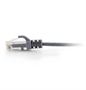 576RD00005 Cat6 Reduced Diameter Patch Cable Gray-Lateral View