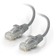 Legrand Ortronics  - Cat6 Network Patch Cord Cable, RJ45 Connectors, 28 AWG Slim Conductor, CM PVC Jacket, Gray, 3 Meters