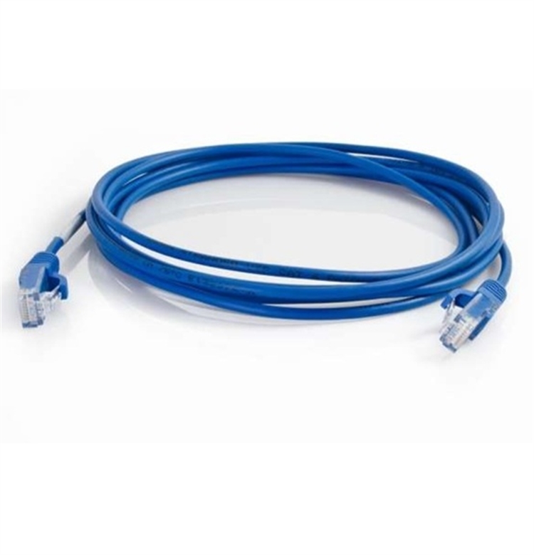 576RD10025 Cat6 Reduced Diameter Patch Cable Blue-General View