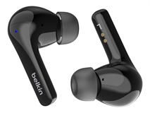 Belkin SoundForm Motion - Earbuds, Estéreo, En el Oído, Inalámbrico, Bluetooth, USB-C (Para Carga), Negro