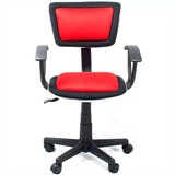 Xtech Roma - Red Office Chair, Adjustable Height, Fixed Armrest