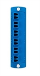 Leviton  - Placa Adaptadora de Fibra Óptica OPT-X SDX, 6 Acopladores LC Dúplex, Monomodo OS1/OS2, Montaje en Rack y Gabinete, Azul