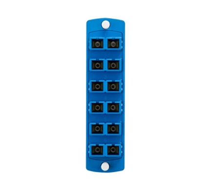 5F1002LC Leviton SDX Fiber Adapter Plate-Front View