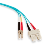 Leviton 5LDCL-M03 - Cable de Fibra Óptica, OM3, LC-SC, 3m, Multimodo, Dúplex, OFNR