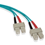 Leviton 5LDSC-M01 - Cable de Fibra Óptica, OM3, SC-SC, 1m, Multimodo, Dúplex, OFNR