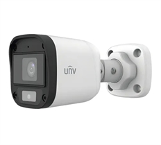 Uniview Dolphin  - Analog Bullet Camera For Indoors and Outdoors, 5MP, ColorHunter, Coaxial Audio, 20m White Light, Manual Angle Adjustment