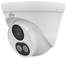 Uniview Whale  - Analog Turret Camera For Indoors and Outdoors, 5MP, ColorHunter, Coaxial Audio, 40m IR/White Light, Manual Angle Adjustment