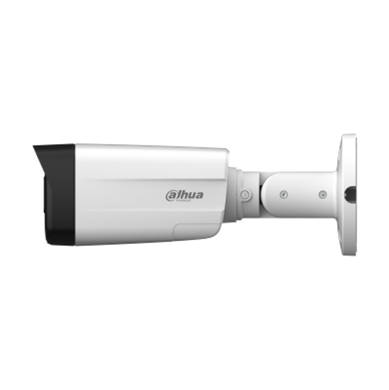 5MP TiOC Active Deterrence Bullet Analog Camera-Side View