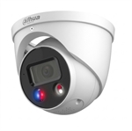 Dahua WizSense Series 3 Pro  - Cámara de Seguridad Domo de Red Eyeball para Interiores y Exteriores con Disuasión Activa, 5MP, Luz Dual Inteligente de 30m, Micrófono y Altavoz Integrados, WDR 120dB, IP67