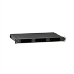 Leviton 5R1UL-F03 - Caja de Distribución y Empalme de Fibra Óptica OPT-X 500i SDX, 1RU, Vacía, Montaje Empotrado