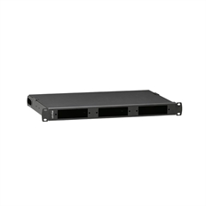 Leviton 5R1UL-F03 - Caja de Distribución y Empalme de Fibra Óptica OPT-X 500i SDX, 1RU, Vacía, Montaje Empotrado