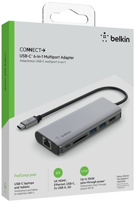 6-in-1 Multiport Adapter, Box
