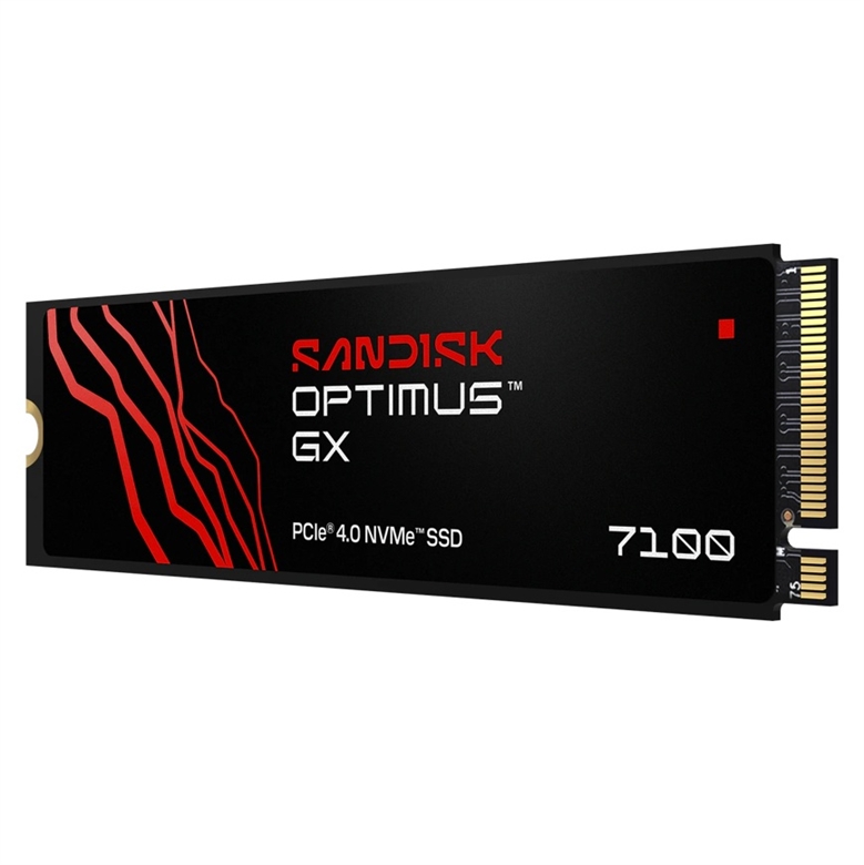 60439 SanDisk Optimus GX 7100 NVMe M2 500GB SSD-Lateral View