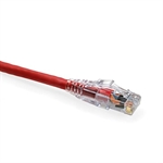 Leviton 62460-07R - CAT 6 UTP Patch Cord, RJ-45 (M), 7 ft (2.1m), Red, eXtreme 6