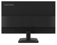 64BEKAR1LA-Lenovo ThinkVision S27 4e Monitor FHD IPS HDMI VGA-Black-Back View