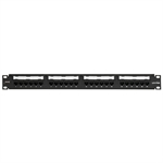 Leviton 69586-U24 - Patch Panel Cat 6 UTP, Plano, Estilo 110, 24 Puertos, 1U, Rack