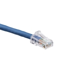 Leviton 6D460-20L - CAT 6 Patch Cord, RJ-45 (M), 6.1m, Blue, UTP, CM, SlimLine Snagless