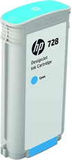 HP 728 - Cyan Ink Cartridge, 1 Pack (130ml)
