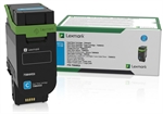 Lexmark 75M4HC0 - Cyan High Yield Return Program Laser Toner Cartridge, 8,800 Pages