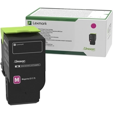 Lexmark 75M4HM0 - Cartucho de Tóner Magenta, Rendimiento de 8,800 Páginas, Láser a Color