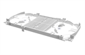 760241378 Light Gray-Fiber Optic Splice Tray Kit 48-Fiber Capacity-Left Lateral View