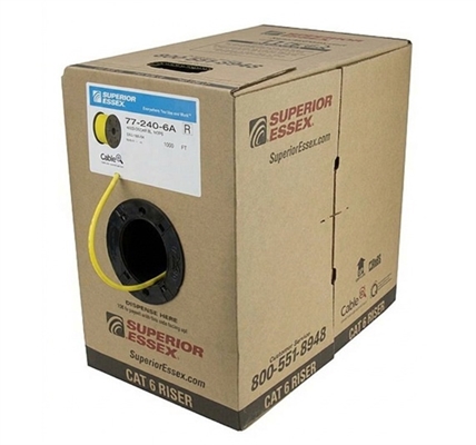 77-240-6A Yellow-UTP CAT6 Riser Network Cable 1000ft-Box