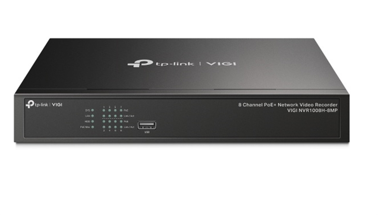 Grabador de Video en Red PoE+ de 8 Canales-Vista Frontal