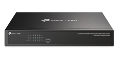 TP-Link VIGI - NVR Network Video Recorder, 8 IP Channels, 8 PoE+ Ports, 4K HDMI, H.265+, Up to 10TB Storage